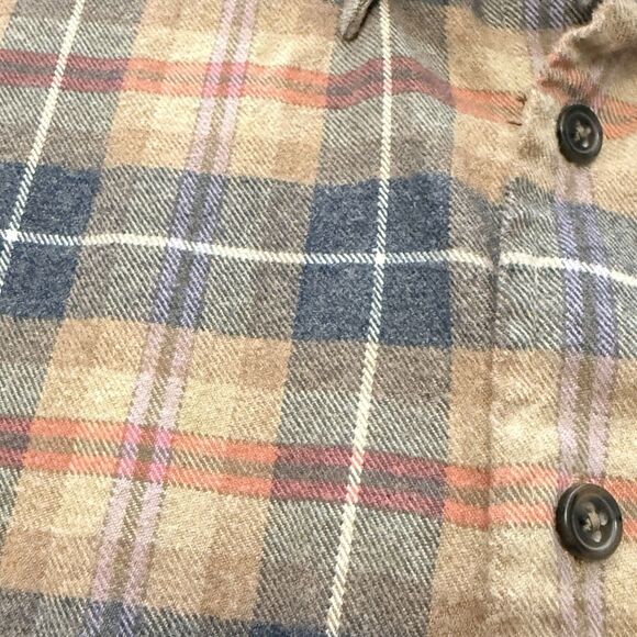 Orvis Signature Men’s Flannel Shirt Large Plaid Button Down Warm Hiker Outdoor - Picture 2 of 8